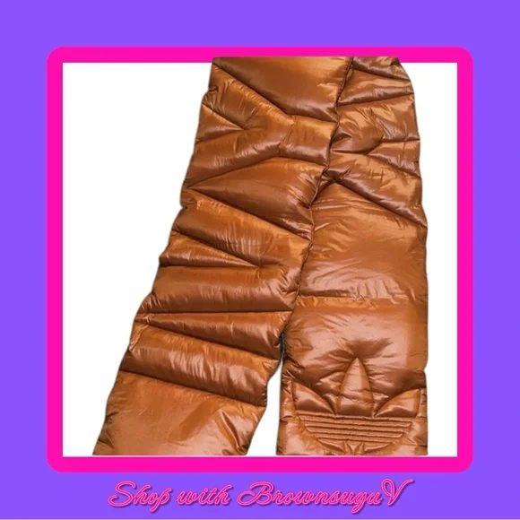 Ivy Park x Adidas scarf padded Insulated Wild Brown - Picture 6 of 6